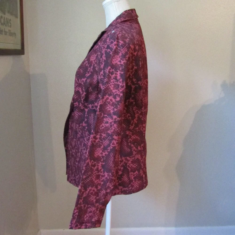 G.I.L.I. Blazer Snakeskin Print Jacket NWOT